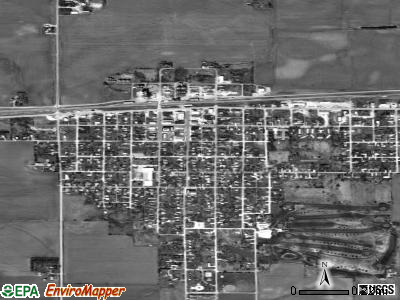 Friend satellite photo by USGS